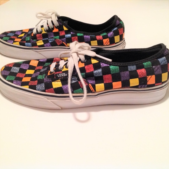womens vans multicolor